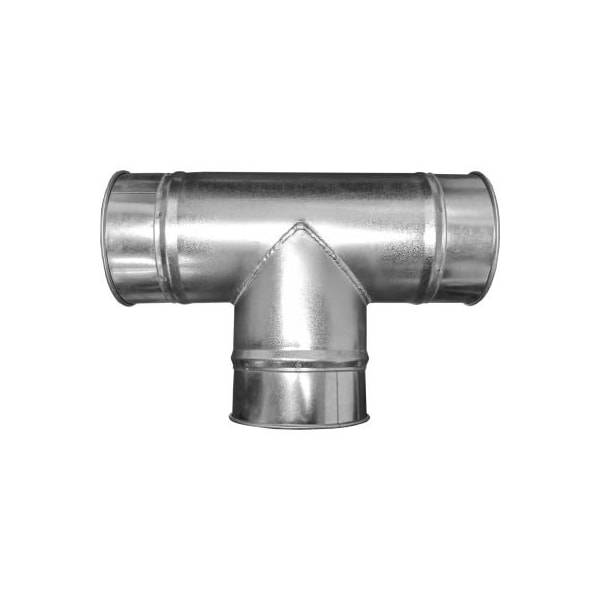 Us Duct US Duct Clamp Together T Branch 10-10-10, 10" Diameter, Galvanized, 18 Gauge RBT1090.G18 - main